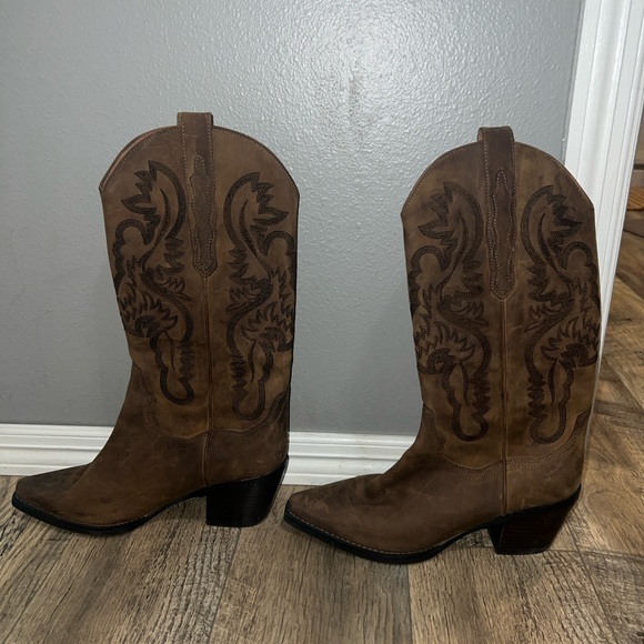 Jeffrey Campbell Dagget Boot Brown Wash - Picture 2 of 6